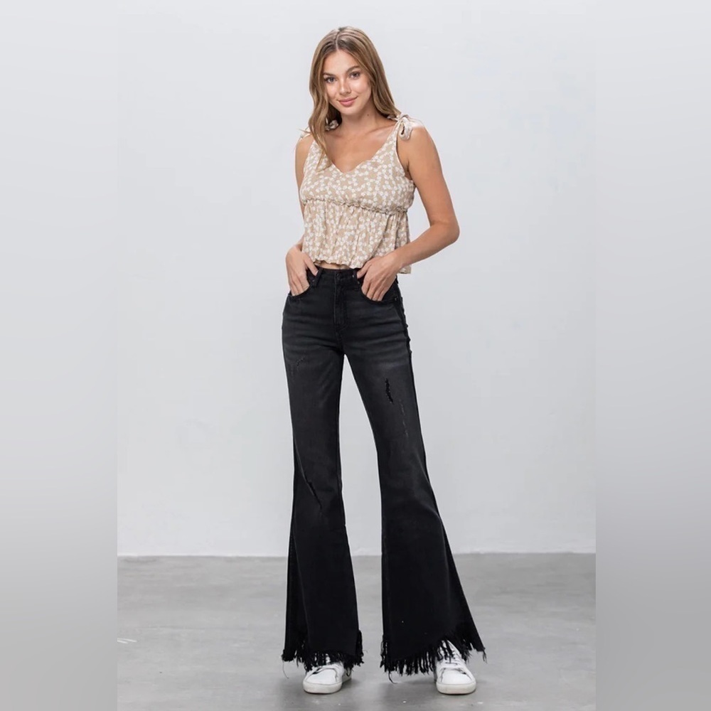 Insane Gene- Revival Black High Rise Super Flare size 11